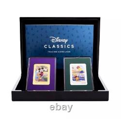 2024 Disney Silver Trading Coins (Sealed Box) 2 pc Agoro Niue Proof Set. 999