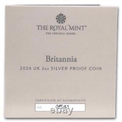 2024 Great Britain 2 oz Silver Proof Britannia (with Box & COA)