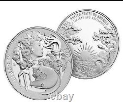 2024 Liberty & Britannia Silver Proof Medal 1 oz US Mint 24YB OGP&COA Presale
