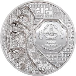 2024 Mongolia Wild Mongolia Snow Leopard 1 oz Silver Colorized Proof Coin
