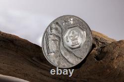 2024 Mongolia Wild Mongolia Snow Leopard 1 oz Silver Colorized Proof Coin