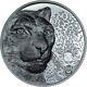 2024 Mongolia Wild Mongolia Snow Leopard 2 oz Silver Black Proof Coin