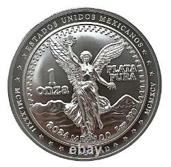 2024 Niue Libertad Coin UHR & Incused 1 oz. 999 Silver Mexico Box/COA