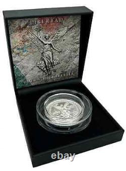 2024 Niue Libertad Coin UHR & Incused 1 oz. 999 Silver Mexico Box/COA