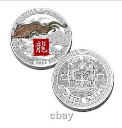 2024 Niue Lunar YEAR of DRAGON. 999 Silver Proof Fractional Box Set LOW MINTAGE