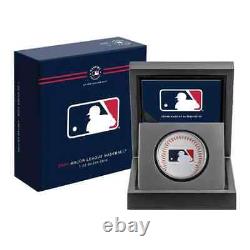 2024 Niue Major League Baseball (Mlb) Logo 1 oz Colorized Silver Coin (Box/Coa)