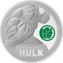 2024 Niue Marvel Classic Superheroes Incredible Hulk 3 oz Silver Proof Coin