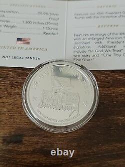 2024 President Trump First Edition 99.9% One Ounce Silver Proof Coin Medallion