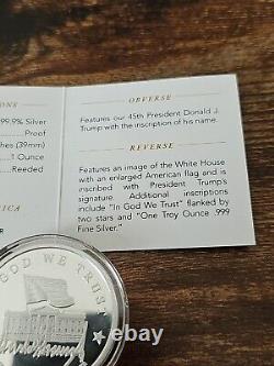 2024 President Trump First Edition 99.9% One Ounce Silver Proof Coin Medallion