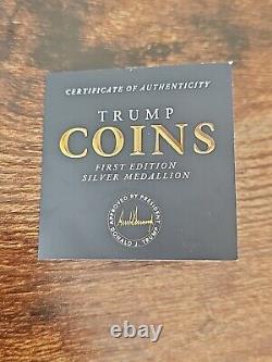 2024 President Trump First Edition 99.9% One Ounce Silver Proof Coin Medallion