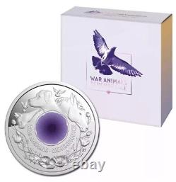 2024 Purple Poppy $2'C' Mintmark Silver Proof Uncirculated Coin