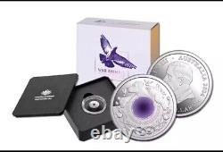 2024 Purple Poppy $2'C' Mintmark Silver Proof Uncirculated Coin