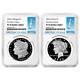 2024-S $1 Proof Morgan and Peace Silver Dollar 2pc Set NGC PF70UC FDI First L