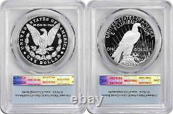 2024-S Morgan and Peace Silver Dollar 2-Coin Set PR70DCAM First Strike PCGS