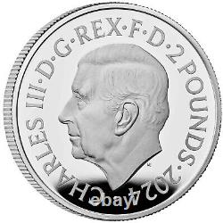 2024 UK Britannia and Liberty 1oz Silver Proof £2 Coin (OGP/COA)