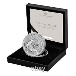 2024 UK The Lion and The Eagle 1oz Silver Proof Reverse Frosted Coin