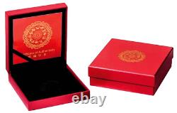 2024 Vanuatu Lunar Year of the Dragon 1oz Silver Proof with Pearl Insert Coin