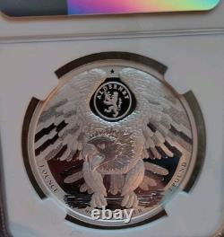 2025 1 oz Silver Proof Jody Clark Lady Liberty Eagle HR NGC REV PF70 FR Alderney