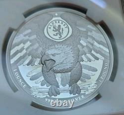 2025 1 oz Silver Proof Jody Clark Lady Liberty Eagle HR NGC REV PF70 FR Alderney