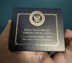 2025 250th Anniversary US NAVY PRIVY MARK 1oz One SILVER EAGLE PROOF IN HANDDD