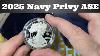 2025 Navy 250th Anniversary Privy Proof Silver Eagle In Hand Look