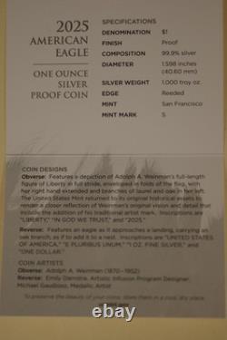 2025 Proof Silver Dollar 99.9% Silver West Point
