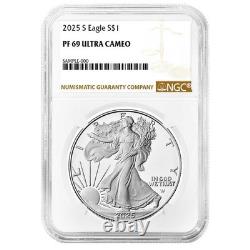2025-S Proof $1 American Silver Eagle NGC PF69UC Brown Label