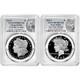 2025-S Proof $1 Morgan and Peace Silver Dollar 2pc Set PCGS PR70DCAM FDOI