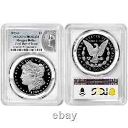 2025-S Proof $1 Morgan and Peace Silver Dollar 2pc Set PCGS PR70DCAM FDOI