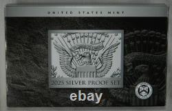 2025 S US Mint Silver Proof Set 10 Coins with Box & COA 25RH