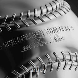 2025 Samoa Baseball 2 oz Silver Proof 3D Spherical Coin with box and COA