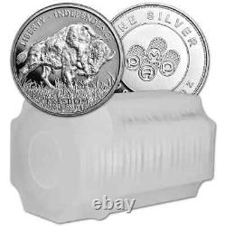 20 American Buffalo 1oz. 999 Silver Proof-like Liberty, Independence, Freedom BU