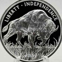 20 American Buffalo 1oz. 999 Silver Proof-like Liberty, Independence, Freedom BU