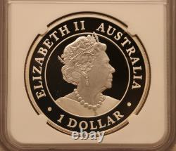 22 Australia $1 Wedge-Tailed Eagle 1oz Ultra High Relief Silver Proof NGC PF70