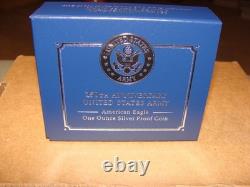 250th Anniversary US Army American Eagle One Ounce Silver Proof Coin