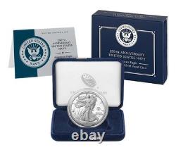 250th Anniversary US Navy American Eagle One Ounce Silver Proof Coin In Hand