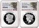 2 coin set 2024 morgan and peace proof silver dollars ngc pf 70 uc sf