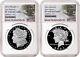 2 coin set 2024 morgan peace proof silver dollars ngc pf 70 first releases sf 1