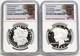 2 coin set 2024 morgan peace proof silver dollars ngc pf 70 uc first releases sf