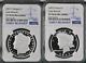 2coin set 2023-S ER Morgan Peace silver dollars Proof NGC PF70