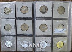 36 Silver Proof State Quarters + 4 x 60s Quarters + Roll UNC Silver Dimes 90%