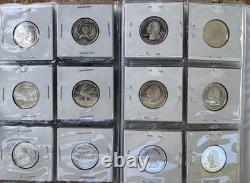 36 Silver Proof State Quarters + 4 x 60s Quarters + Roll UNC Silver Dimes 90%