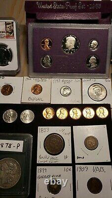 581 US Coin Lot RARE KEY DATES 1853-2020 PCGS NGC Silver MS Proof BU OBW Rolls