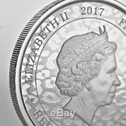 5 x 2017 1 oz Ghana Leopard. 999 Silver Coins BU Proof-like #A436
