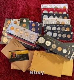 6- 1958,1959, 1960,1961,1962,1963US Silver Proof Sets in Holders-FREE SHIP