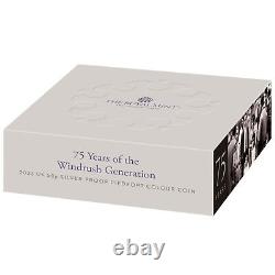 75 Years of the Windrush Generation 2023 UK 50p Silver Proof Colour Coin