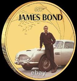 7-COIN-SET JAMES BOND 007 SEAN CONNERY COLLECTION 6x0.5+1=4oz SILVER PROOF 2024