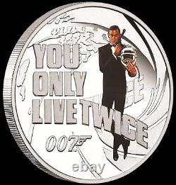 7-COIN-SET JAMES BOND 007 SEAN CONNERY COLLECTION 6x0.5+1=4oz SILVER PROOF 2024