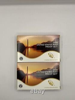 8 Sets US MINT 2013 2 SILVER, 2 Proof, 2 Presidential, 2 UNC PD in BOX with COA