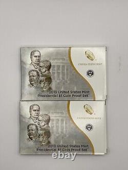 8 Sets US MINT 2013 2 SILVER, 2 Proof, 2 Presidential, 2 UNC PD in BOX with COA